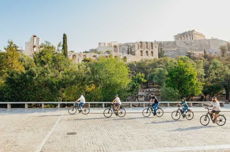 Billet Athènes : visite de la ville à vélo électrique avec option Acropole