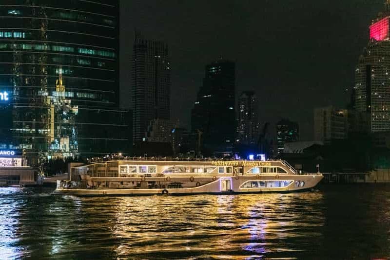 Billet Bangkok : dîner-croisière Alangka avec buffet de luxe et musique en direct