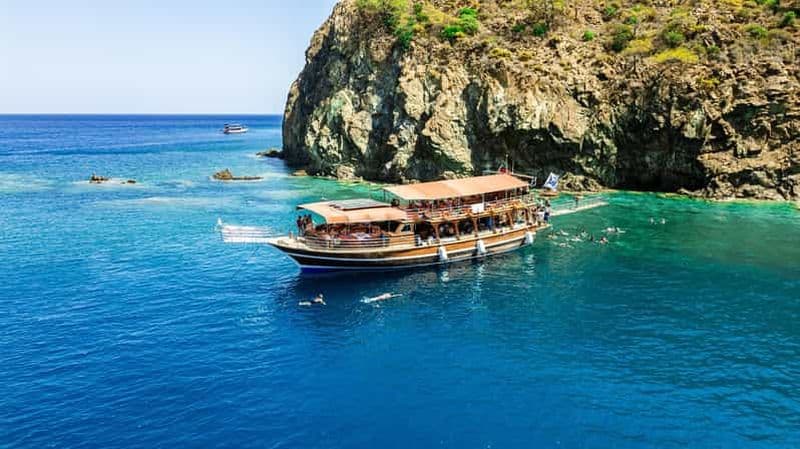 Au départ d'Antalya/Kemer : excursion en bateau à Suluada avec déjeuner et plongée avec tuba