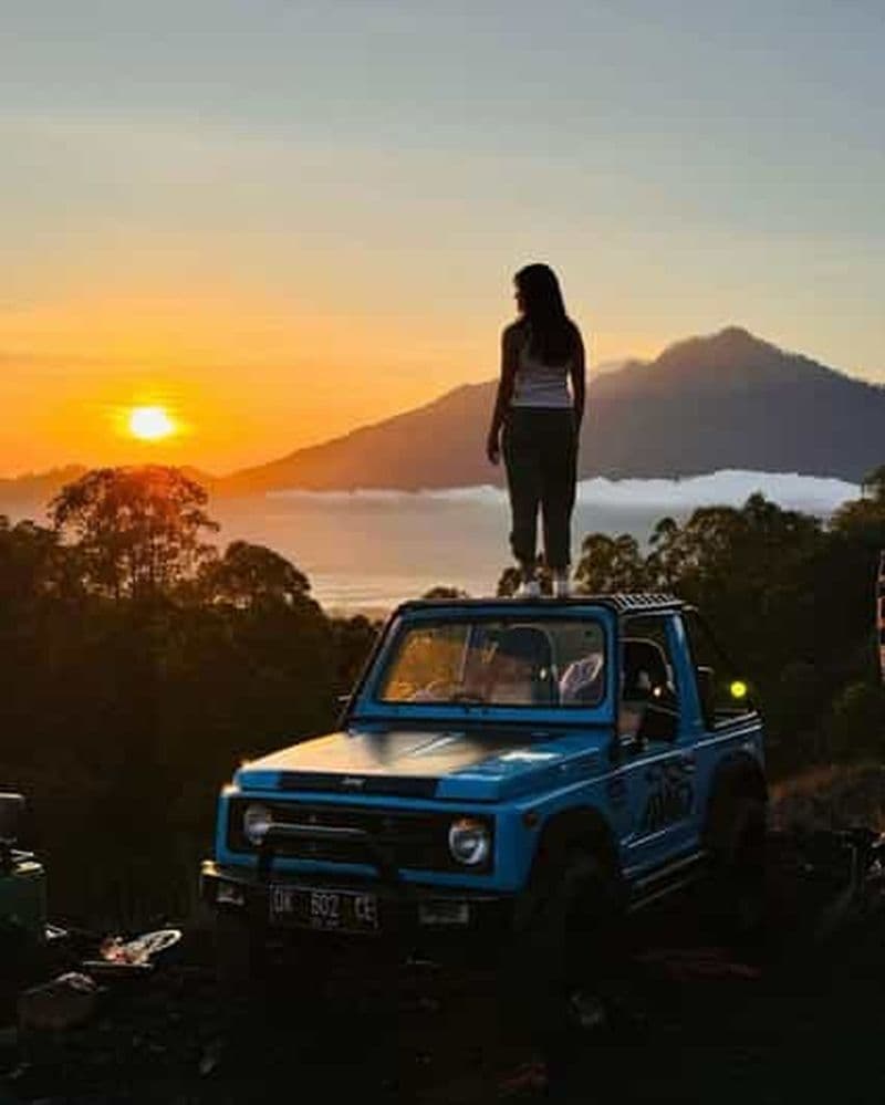 Billet Bali : Excursion en jeep au lever du soleil sur le mont Batur avec sources d'eau chaude