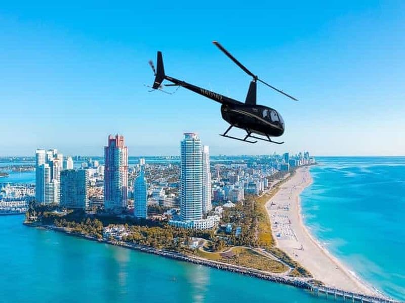 Miami Beach au coucher du soleil : excursion privée en hélicoptère