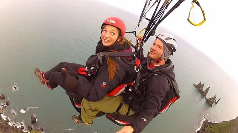Au départ de Reykjavík : Parapente en tandem et excursion dans le sud de l'Islande