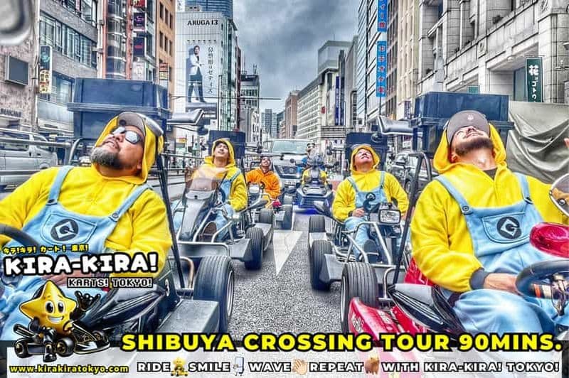 Billet Visite en kart : carrefour de Shibuya, tour de Tokyo et plus encore