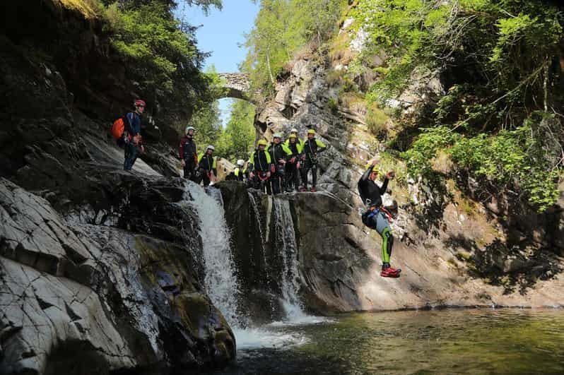 Pitlochry : Canyoning avancé dans les chutes supérieures de Bruar