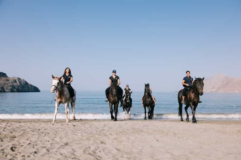 Équitation en Crète : balade à cheval sur la plage de Plakias