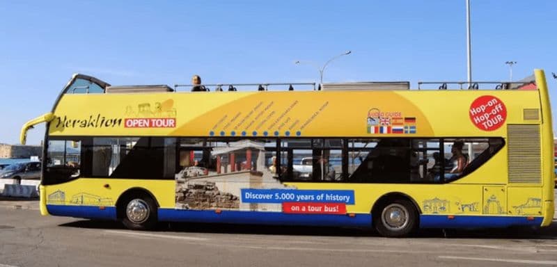 Héraklion : visite touristique en bus à toit ouvert
