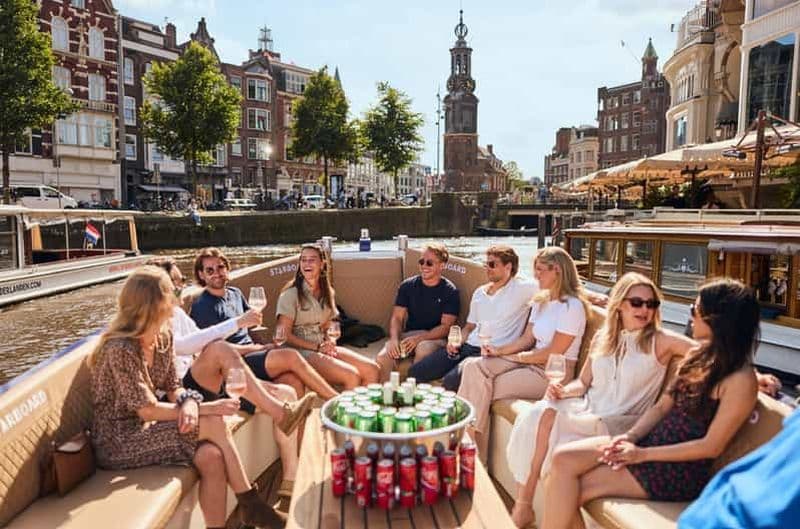 Amsterdam : croisière sur les canaux avec option boissons à volonté