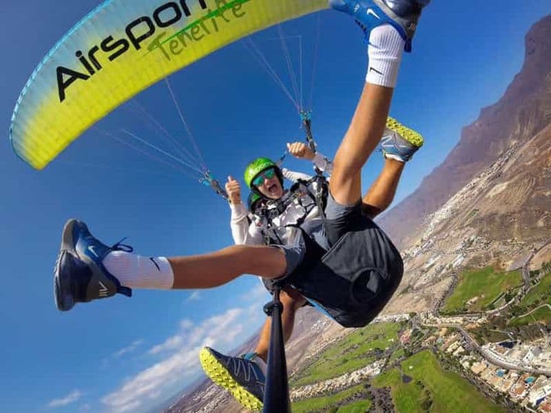 Tenerife : Vol en Parapente Tandem avec Prise en Charge