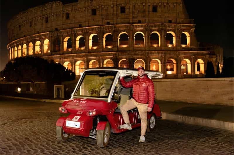 Billet Rome : Visite nocturne de la ville en voiturette de golf