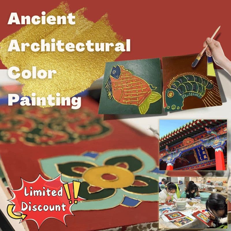 Peinture architecturale ancienne en couleur - Créez votre souvenir