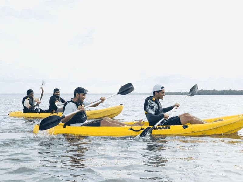 Kayak au coucher du soleil à Negombo