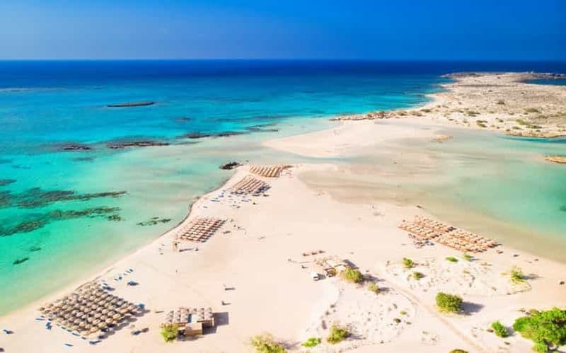 Depuis Réthymnon et La Canée : visite en bus de l'île d'Elafonisi