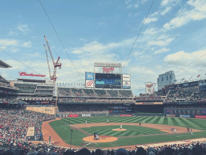 Match de baseball des Minnesota Twins au Target Field