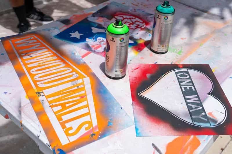 Miami : cours de peinture à la bombe et au pochoir sur les murs de Wynwood et entrée