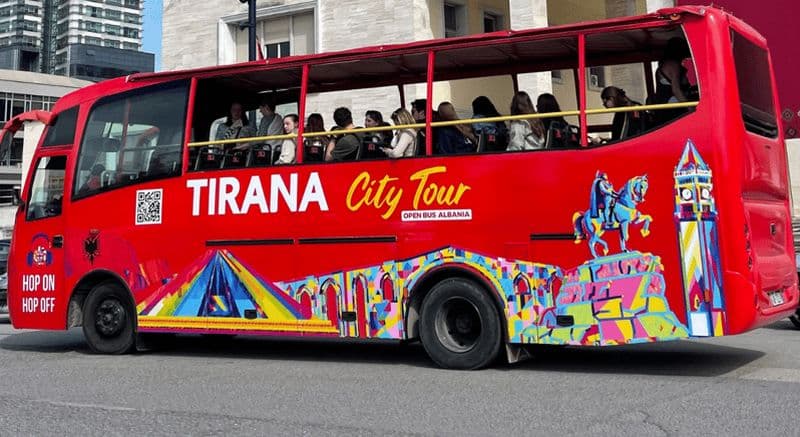 Billet 24h - Tirana City Tour - Open Top Bus