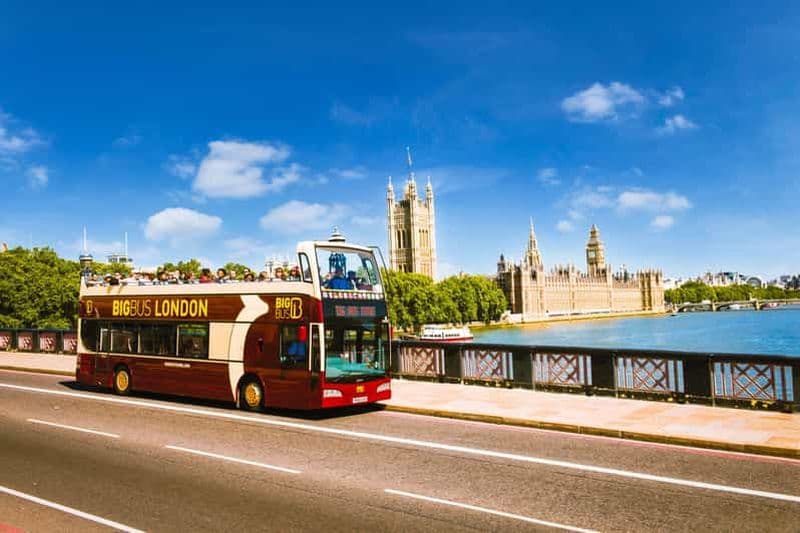 Londres : visite en bus à arrêts multiples avec croisière fluviale en option