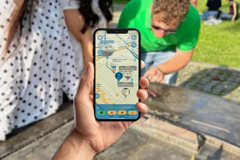 Visite à pied du labyrinthe avec application pour smartphone