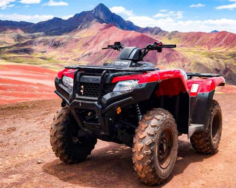 Billet Au départ de Cusco : excursion en quad à la montagne arc-en-ciel et à la vallée rouge.