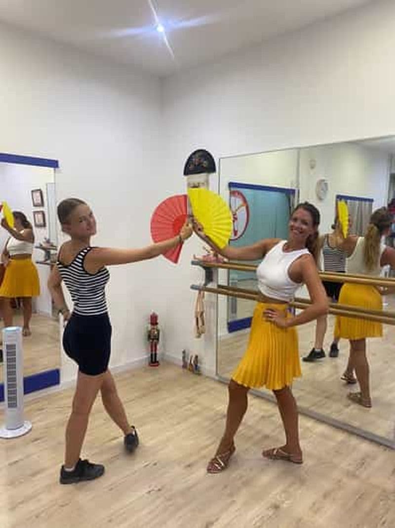 Leçon de danse à Sevillanas expérience de Málaga