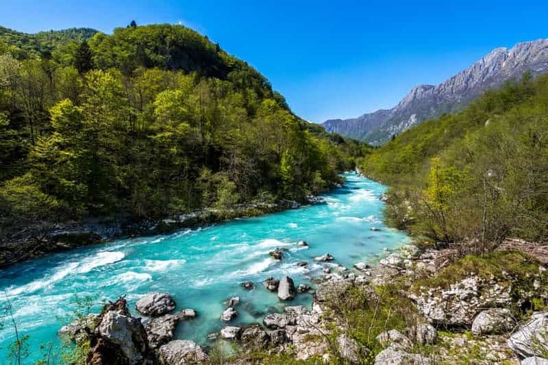 Au départ de Ljubljana : Visite guidée d'une journée à Soča et Kranjska Gora