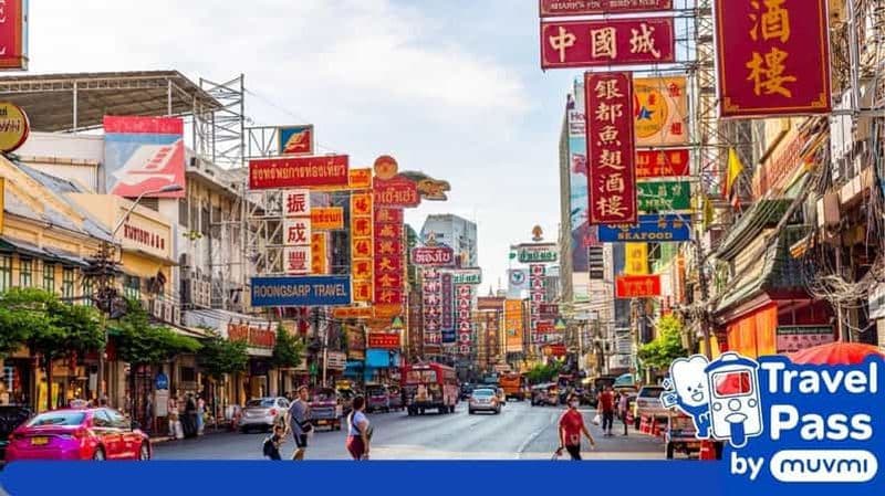 Billet Bangkok : application de pass journée en tuk-tuk et bateau sur le Chao Phraya