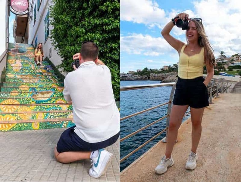 Atelier photo dans le port de Porto Cristo