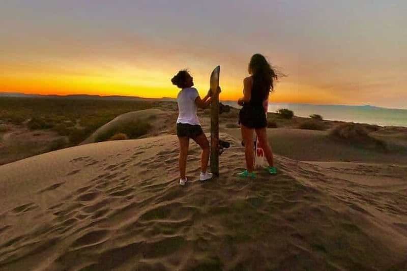La Paz : Excursion en planche à voile au coucher du soleil dans les dunes de La Paz