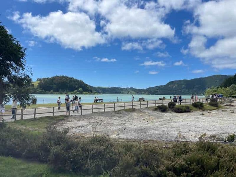 Visite privée de Furnas : randonnée au lac de Furnas et parc Terra Nostra
