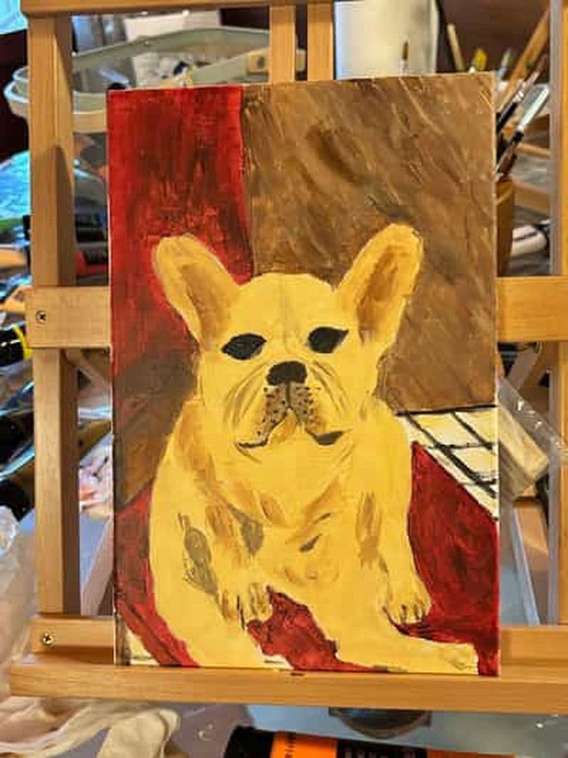 Peccioli : expérience de peinture avec vin et collation