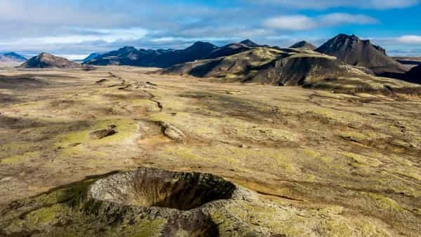 Reykjavik : survol des cratères volcaniques en hélicoptère