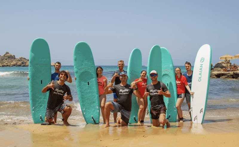 Malta Surf School, Cours de surf pour débutants