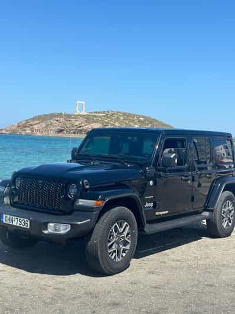 Louez une Jeep Wrangler 4x4e exclusive à Naxos