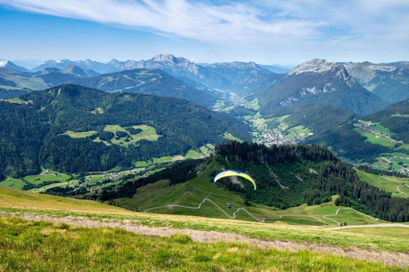 Vol en parapente au Grand-Bornand