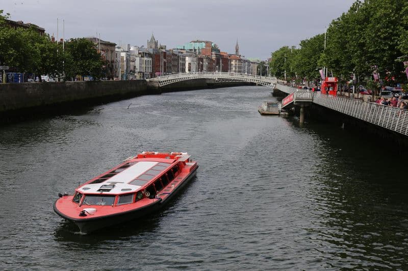 Croisière sur la rivière Liffey à Dublin
