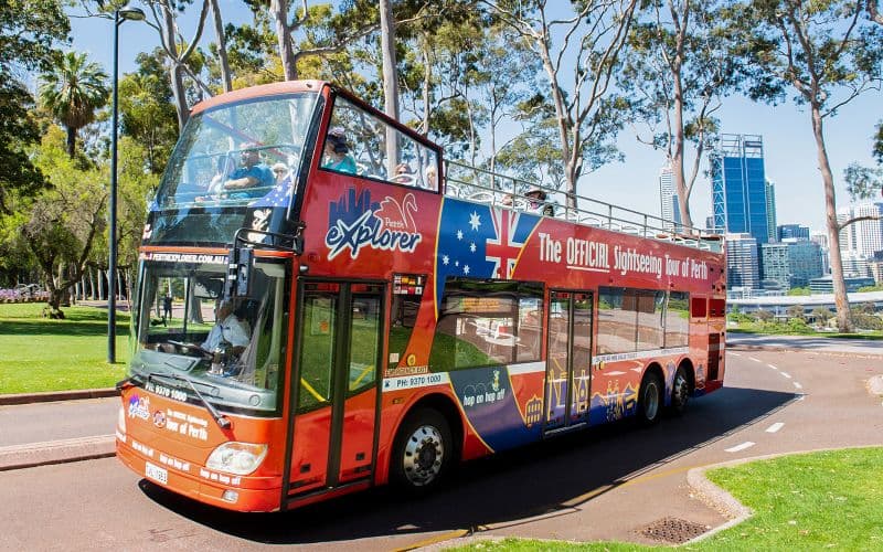 Billet Visite en bus Hop-On Hop-Off de Perth