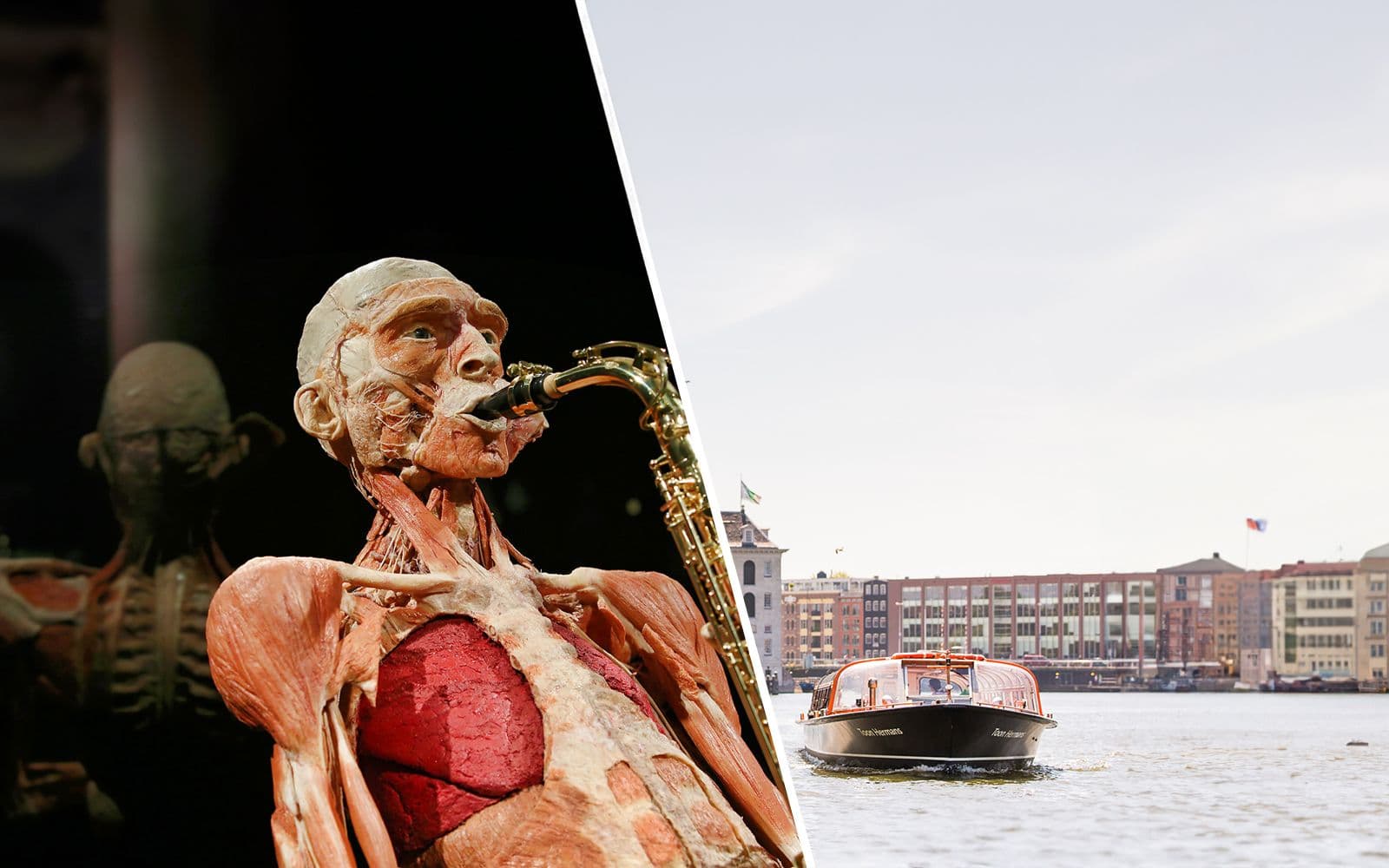 Combo : Body Worlds Amsterdam + Billets pour la croisière sur les canaux