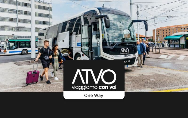 Billets aller simple avec ATVO : aéroport de Trévise de/vers Piazzale Roma de Venise