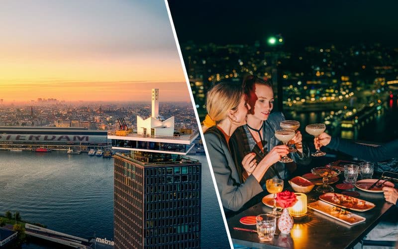 Entrée rapide à A'DAM Lookout avec options de restauration