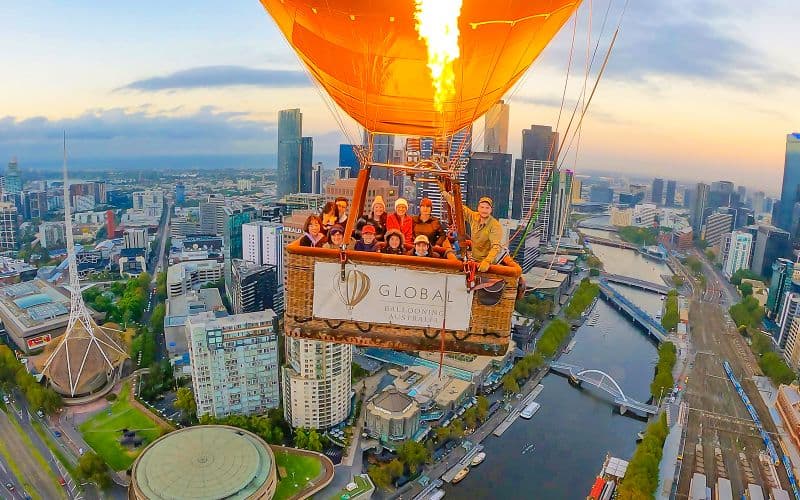 Billet Vol en montgolfière au-dessus de Melbourne au lever du soleil