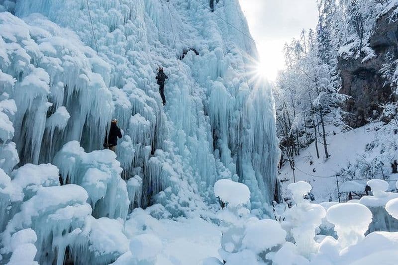 Escalade sur glace à Bled