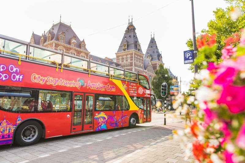 Bus touristique City Sightseeing d'Amsterdam