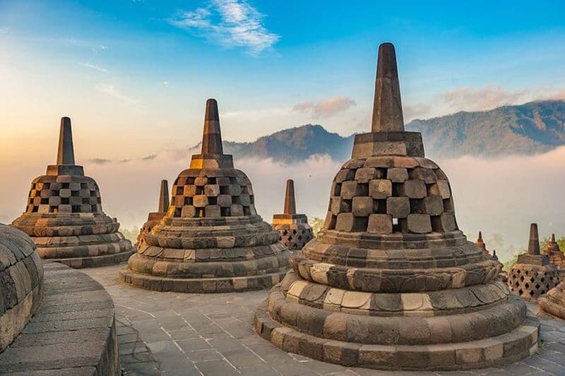 Billet Excursion aux temples de Prambanan et Borobudur et au volcan Merapi depuis Yogyakarta