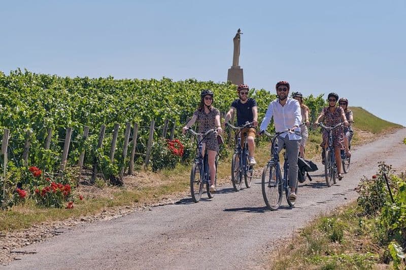 Tour du champagne en vélo électrique à Épernay
