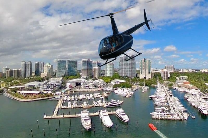 Tour privé en hélicoptère à Miami