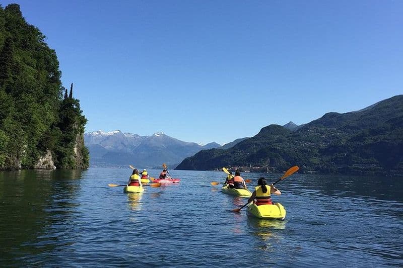 Balade en kayak sur le lac de Côme