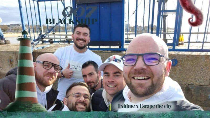 007 Blackship, outdoor city game in Saint-Nazaire