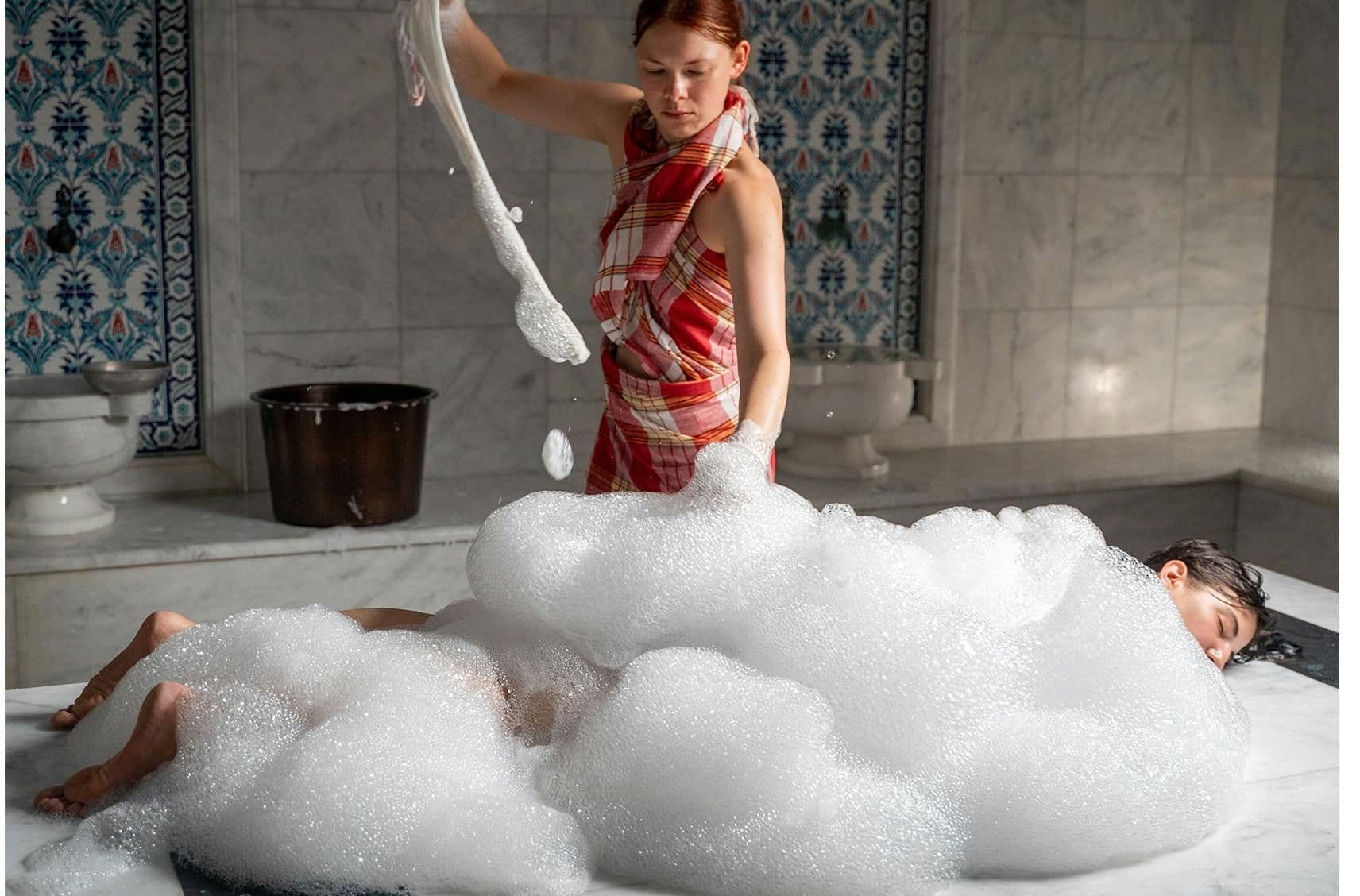 Artemis Hamam gommage corporel traditionnel complet et massage à la mousse à Kos