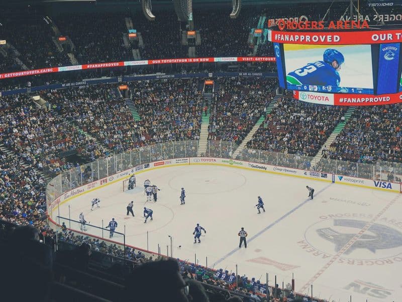 Vancouver Canucks ice hockey game ticket at Rogers Arena