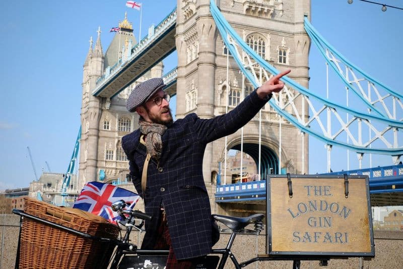 Visite guidée à vélo « London Gin Safari » avec dégustation de gin