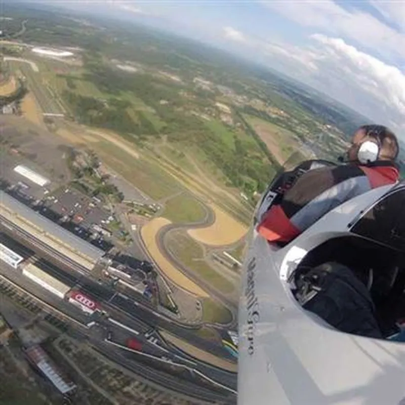 Baptême en ULM Autogire - Survol du Circuit du Mans